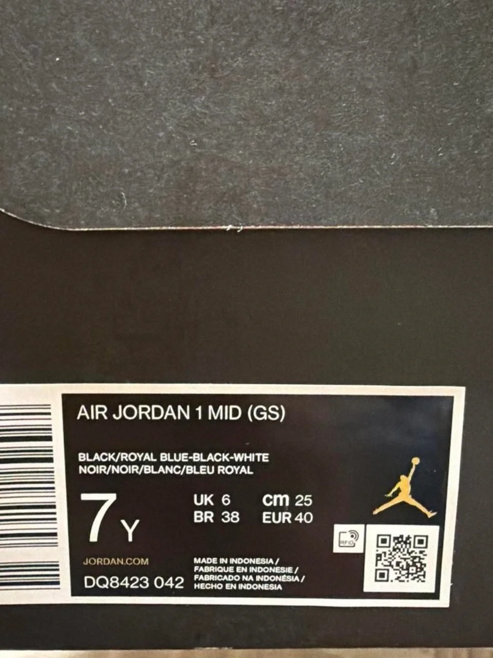 Jordan Kids High-Top Sneakers - Black & Blue